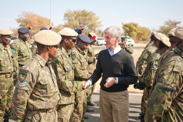Secretary, Ambassador observe U.S. and Botswana Defense Force exercise