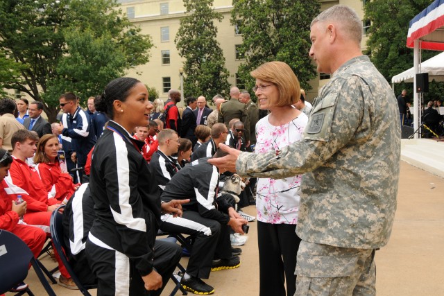 Warrior Games athletes honored at Pentagon ceremony