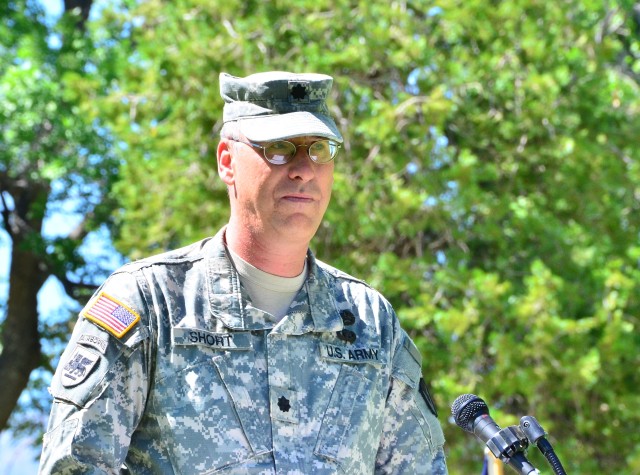 Lt. Col. Craig M. Short takes command