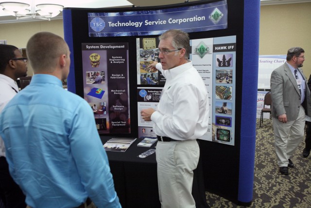 Exhibitors showcase their booths during the Letterkenny Business Opportunity Showcase