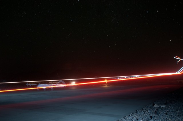 Paratroopers operate unmanned aerial vehicles