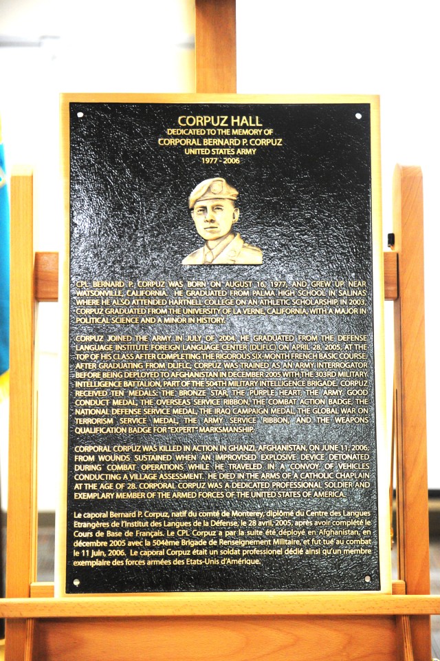 Fallen Soldier recognized with building dedication