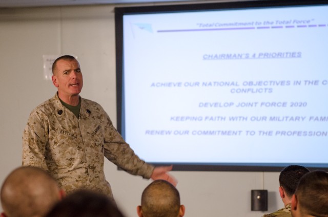SEAC Battaglia explains Chairman of the Joint Chiefs' four principles