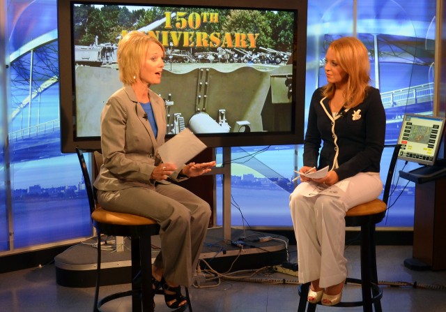 Penny Kroul, Army Sustainment Command, on the KWQC TV 6 "QC Today" show.