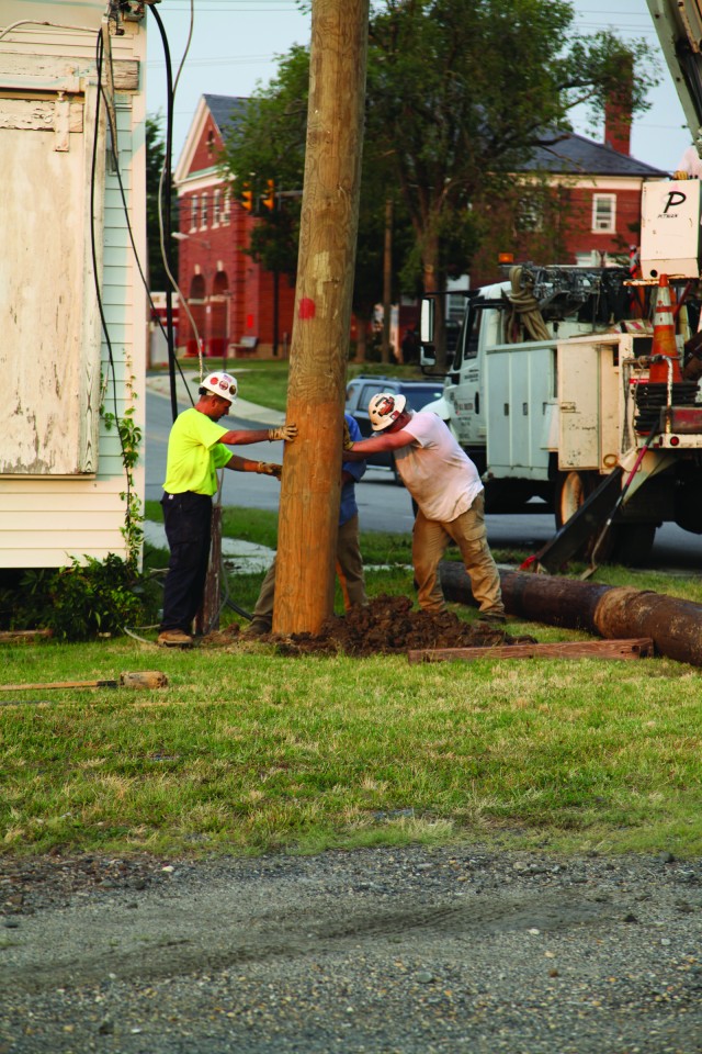 Setting the pole