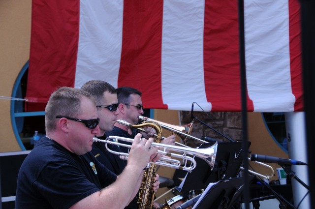 100th Army Band marches in "first" Fourth of July parade