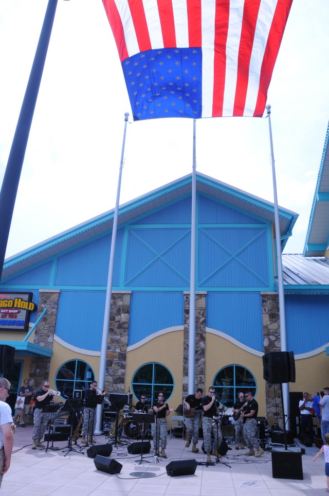 100th Army Band marches in "first" Fourth of July parade