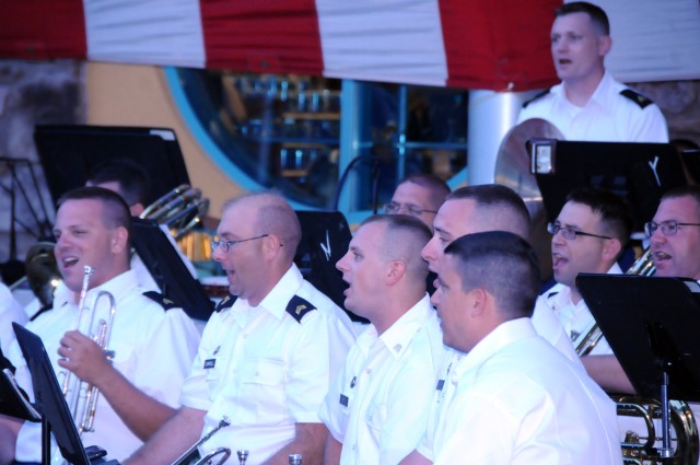 100th Army Band marches in "first" Fourth of July parade