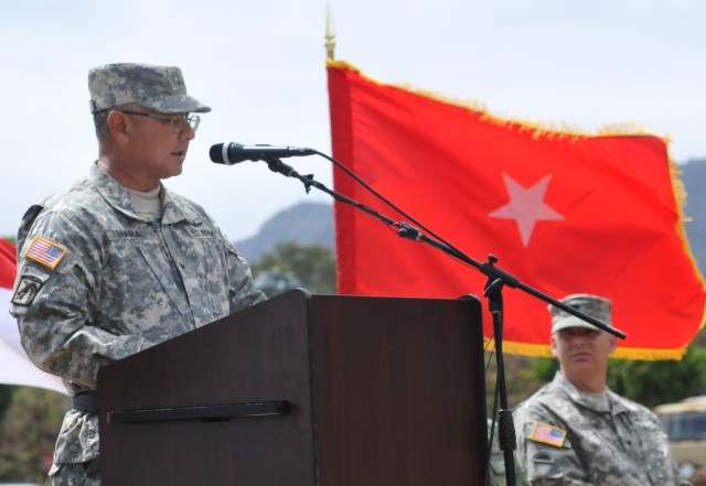 Land component commander, Hawaii Army National Guard addresses Tiger Balm 12 participants