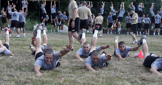 Physical fitness part of rigors in Cadet Basic Training
