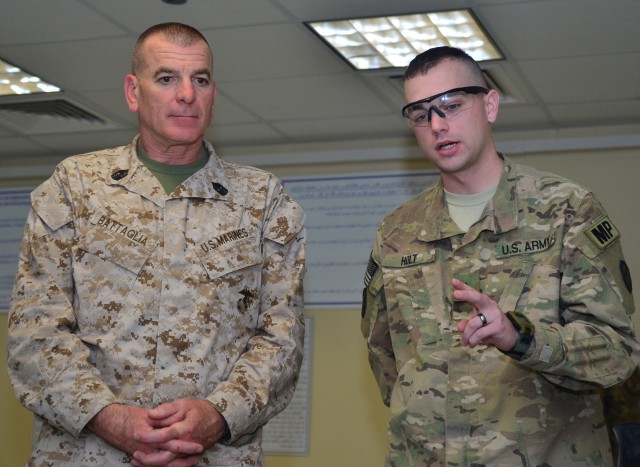 Senior Armed Forces NCO tours the DFIP