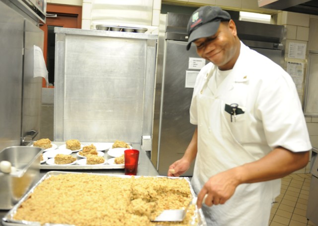 Breakfast prep starts early on Fort Leonard Wood