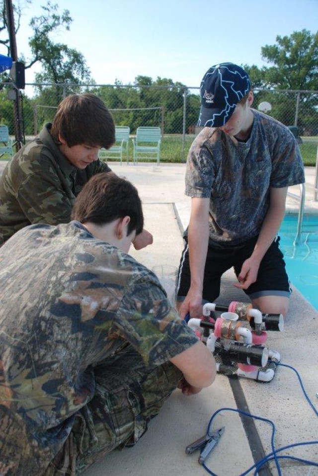 Underwater robotics competition held at APG's Shore Pool
