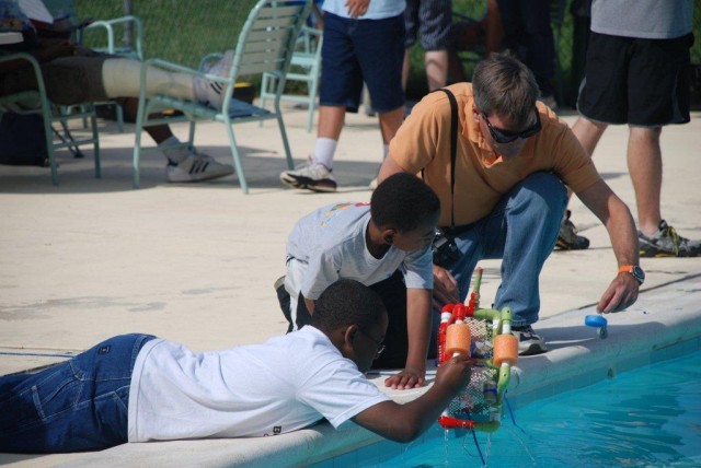 Underwater robotics competition held at APG's Shore Pool