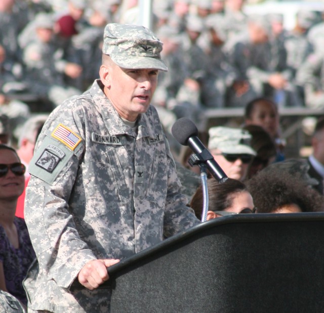 111th Military Intelligence Brigade change of command ceremony