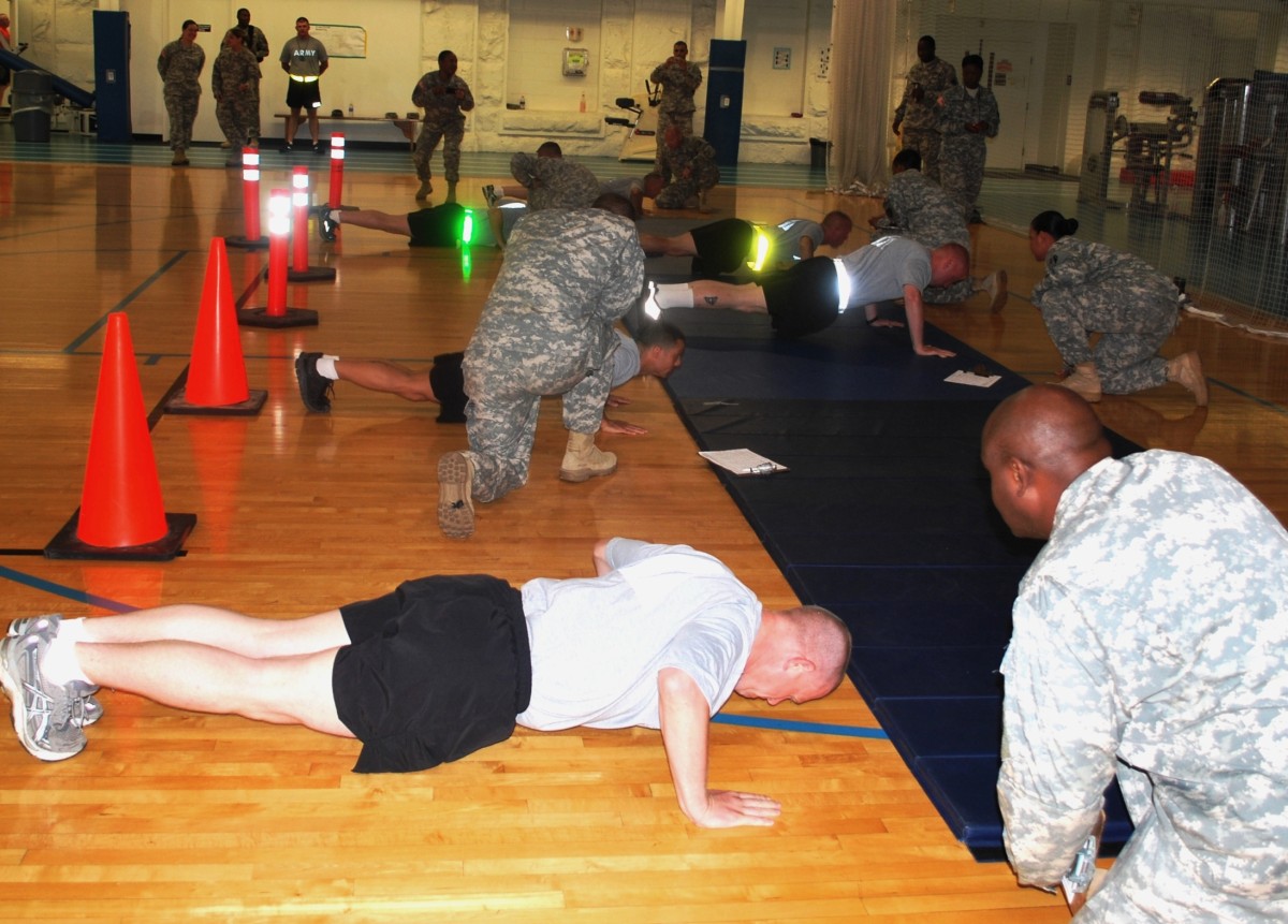 AMC Soldiers vie in APFT during Best Warrior Competition at Rock Island ...