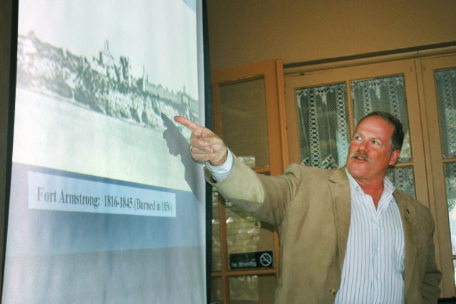 ASC historian speaks at Aledo Exchange Club