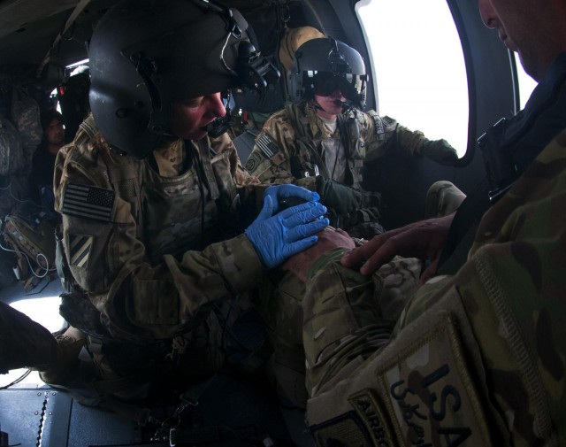 The best soldiers for the worst moments: Medevac flies day or night