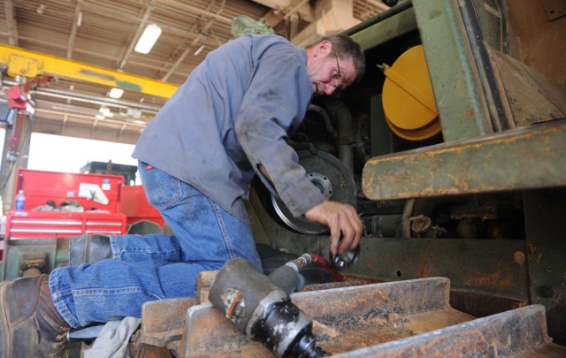 Beyond elbow grease: Fort Leonard Wood mechanics get dirty for mission