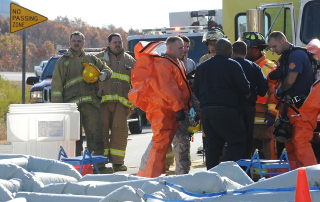 Fort Leonard Wood Fire Dept. personnel train to handle chemicals, too