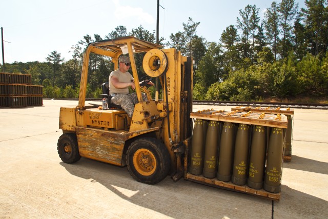 Golden movements: Reserve units train with Anniston Munitions Center