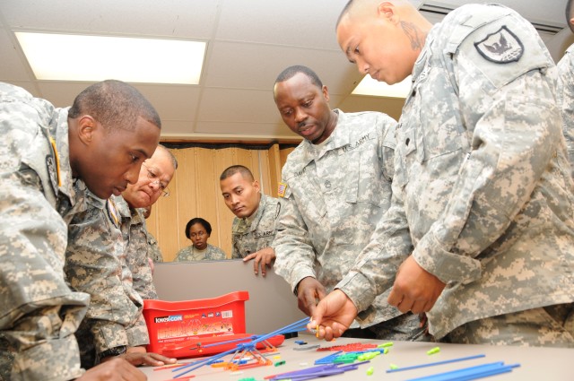 Teambuilding exercise for Soldiers of multi-component command