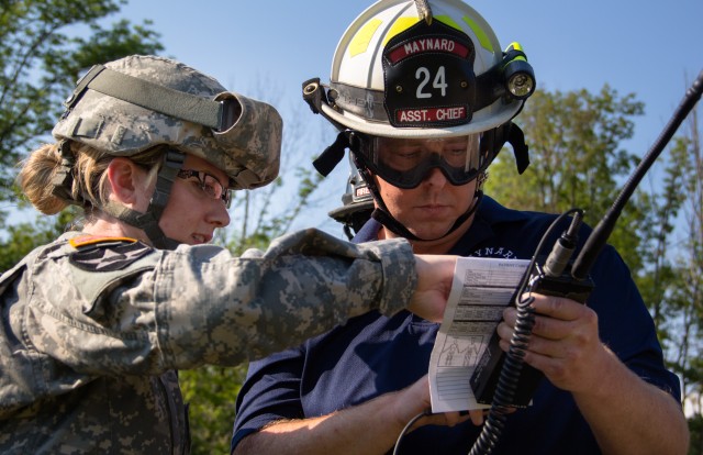 Army Reserve and New York Army National Guard Train with Volunteer Fire Departments