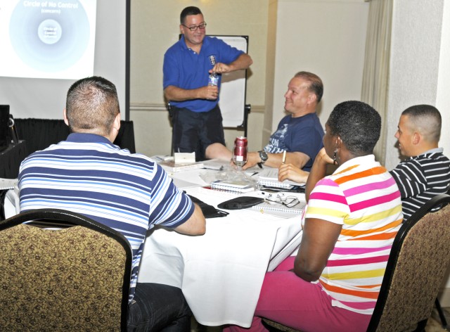 Division West single Soldiers learn '7 habits' at Strong Bonds event
