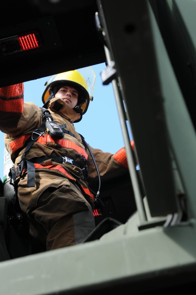 Army firefighters feel the heat at Golden Cargo