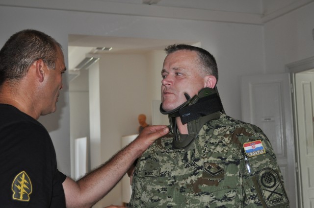 Croatian and US Soldiers improve Medical Partnership