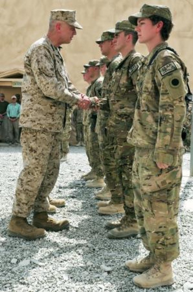 Soldiers get `coined