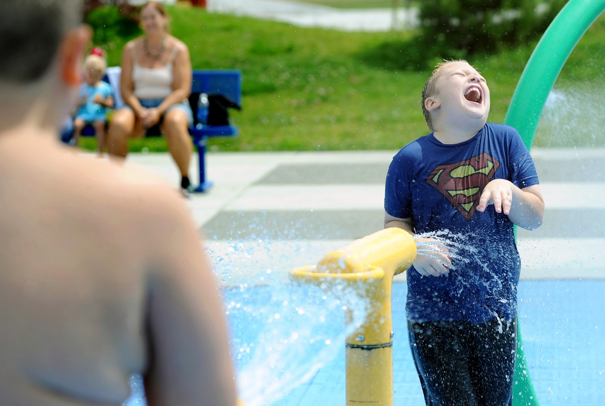 Pools, splash park help JBLM military families stay cool Article