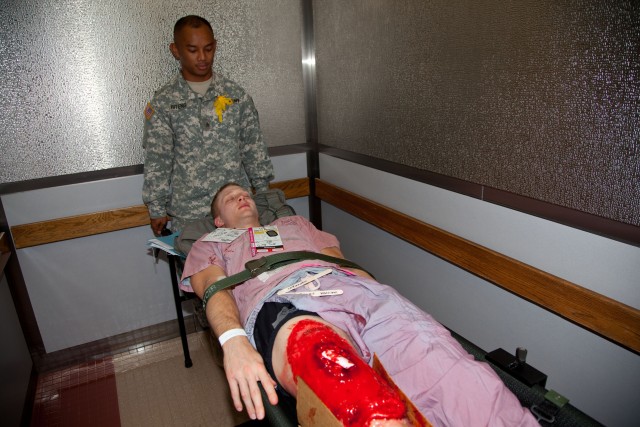 Tripler's staff care for mock casualties during MASCAL exercise Operation Chianti
