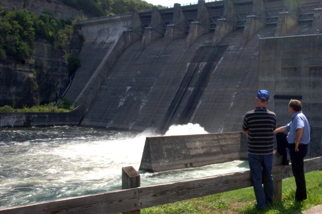 USACE Post-Flood Performance Assessment team visits Center Hill Dam