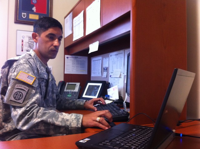 8th TSC SPO Warrant Officer receives Army Regimental Transportation Award for Mobility