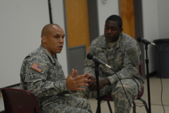 Staff Sgt. Oscar Rodriguez facilitates resiliency training