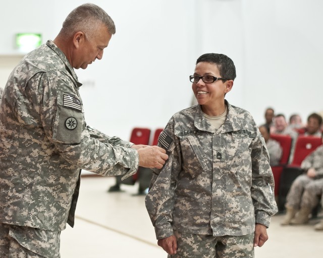 316th Soldiers Earn Combat Patch