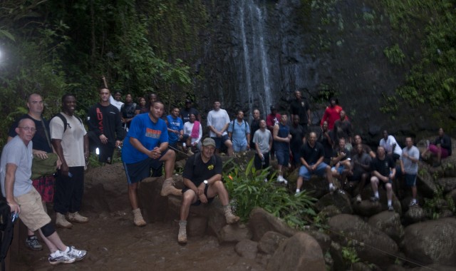 8th STB senior NCOs visit Manoa Falls, build camaraderie