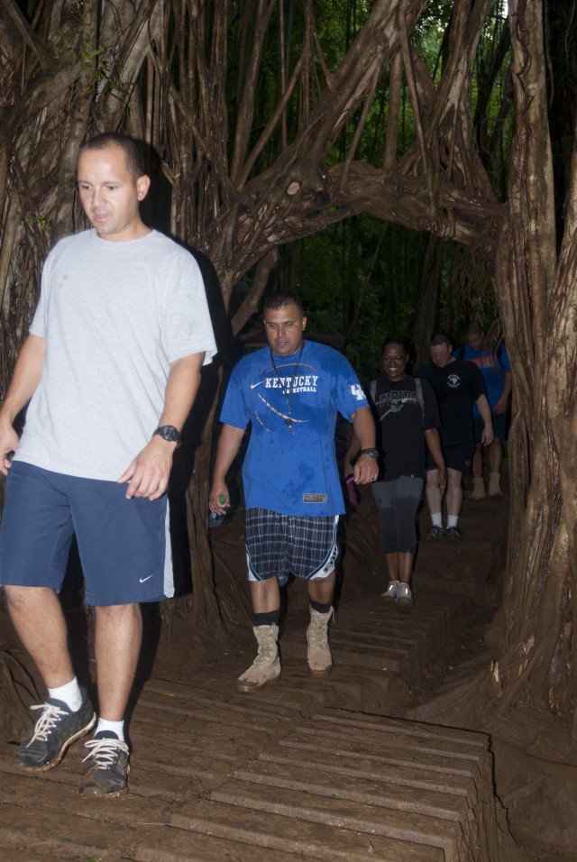 8th STB senior NCOs visit Manoa Falls, build camaraderie
