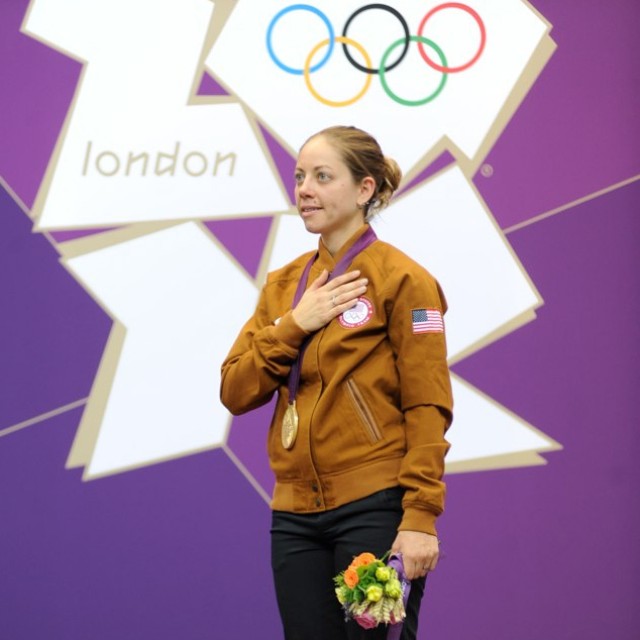 Anthem plays after Olympic gold