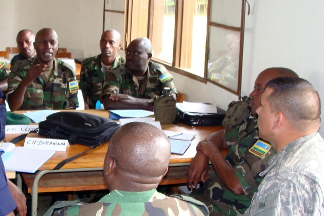 Rwandan Defense Force, Texas National Guardsmen exchange best practices