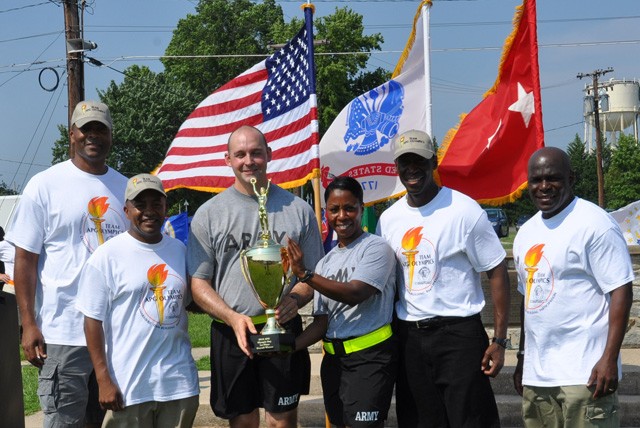 Olympic Sports Day Commander's Cup goes to 22D Chemical Battalion (TE)