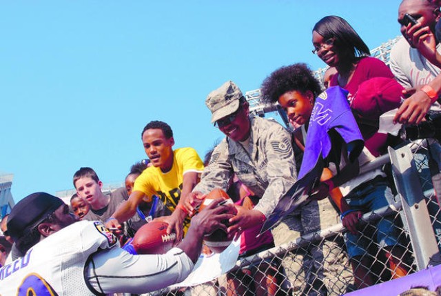 John Harbaugh and Baltimore Ravens Honor Military Service