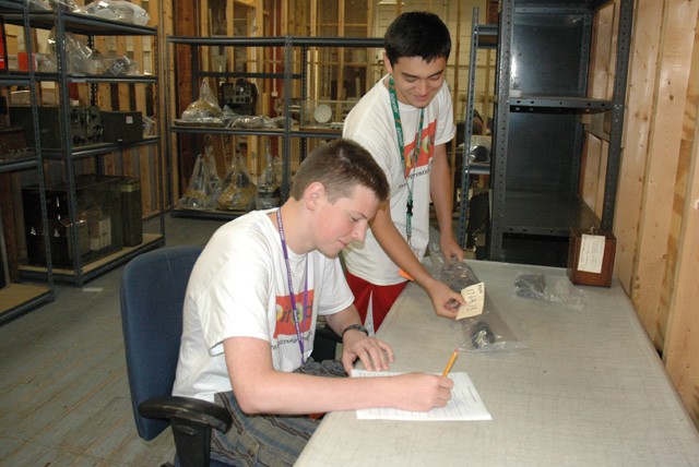 HIRED! teens gain cataloging experience at the Museum Support Building