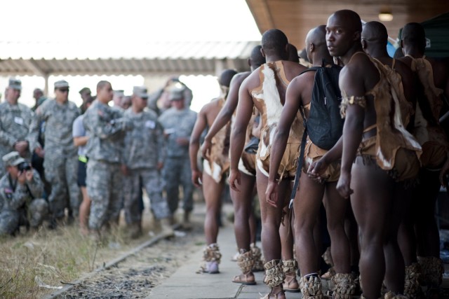 Southern Accord 2012 Forces experience cultural day in Botswana