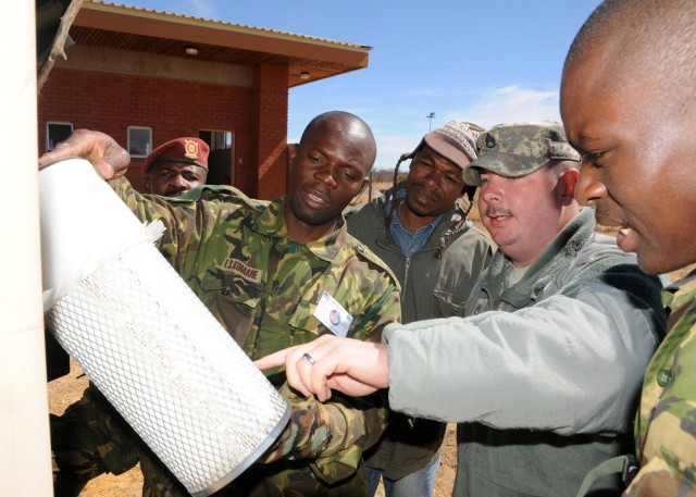 US,  Botswana forces keep drinking water safe During Southern Accord 2012