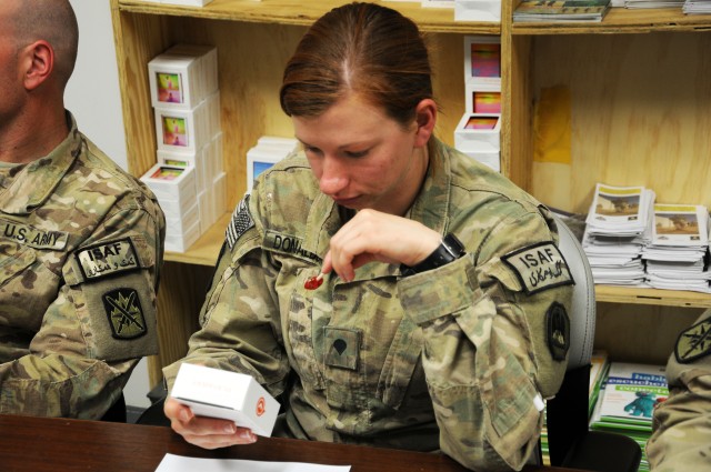 Combat medics receive battlefield stress training