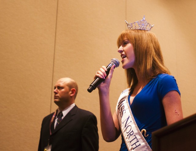 Miss North Carolina visits with military children at Yellow Ribbon