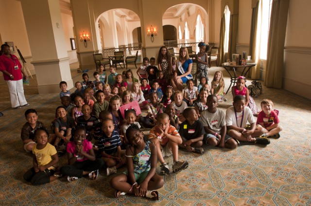 Miss North Carolina visits with military children at Yellow Ribbon