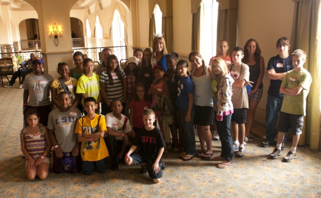 Miss North Carolina visits with military children at Yellow Ribbon